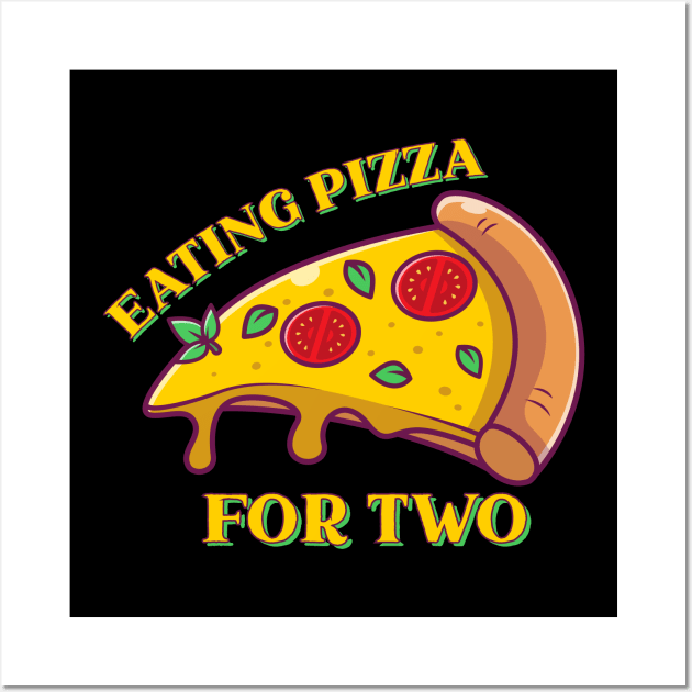 Eating Pizza For Two Wall Art by Medhidji